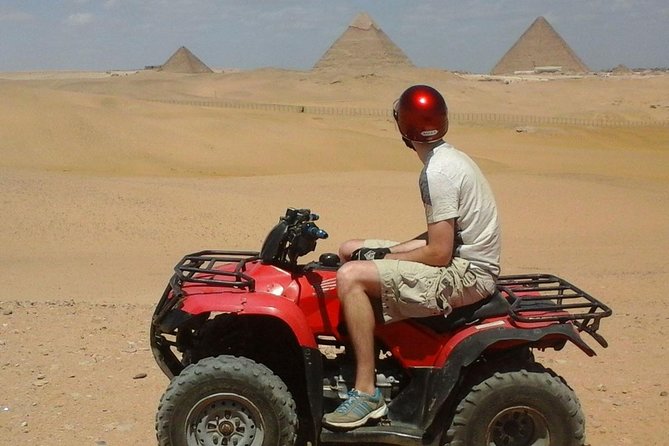 1 Hour ATV at Giza Pyramids from Cairo - Who will get the most from this ATV tour
