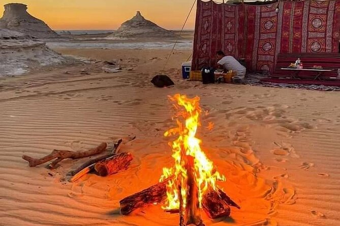 2 Days and 1 Night White Desert Camping Tour - Black Desert, El Hez Village, and the cold spring