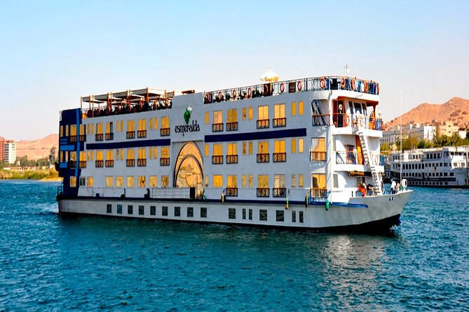 4-Day Nile Cruise sails Aswan to Luxor&Abu Simbel.Hot air Balloon - Day one: Aswan, the High Dam, and Philae Temple