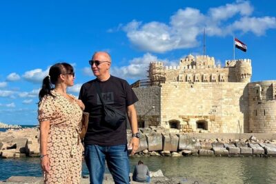 Alexandria day tour.The catacomb, pompy’s pillar,the citedal