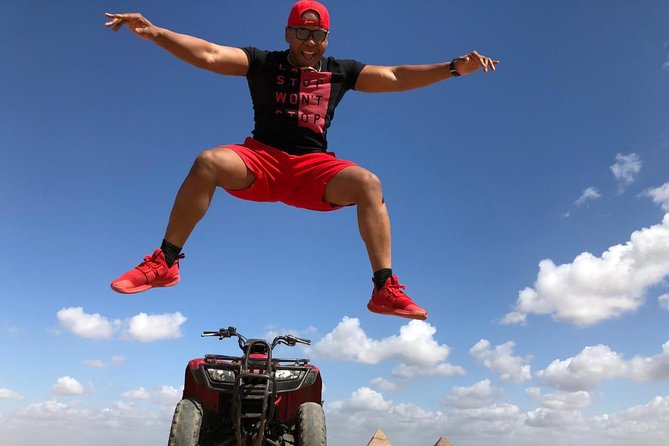 All inclusive Tour Giza Pyramids Sphinx Quadbike Camels Lunch - Who should book this half-day tour?