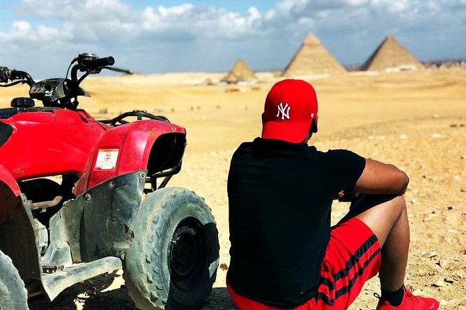 All inclusive Tour Giza Pyramids Sphinx Quadbike Camels Lunch - Hotel pickup from Cairo or Giza