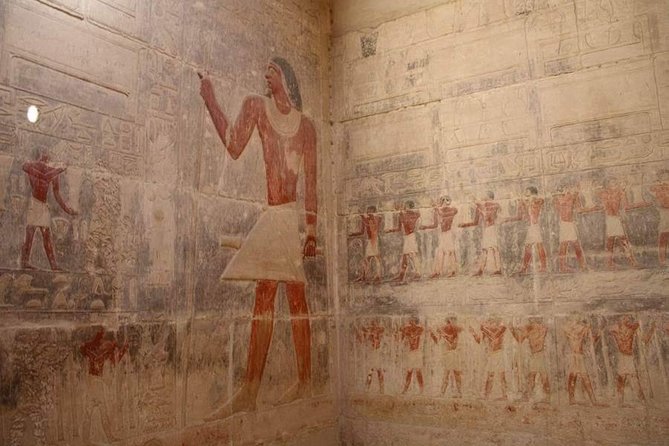 All Saqqara treasures (Pyramids and Tombs) and the underground Serapeum - How the private guide changes the day
