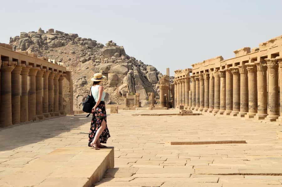 Aswan: Philae Temple Guided Half-Day Group Tour - Entering the sanctuary of Isis