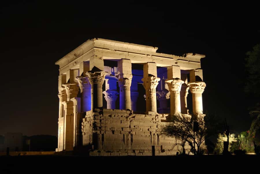 Aswan: Philae Temple Sound & Light Show with Entrance Fees - Key points at a glance