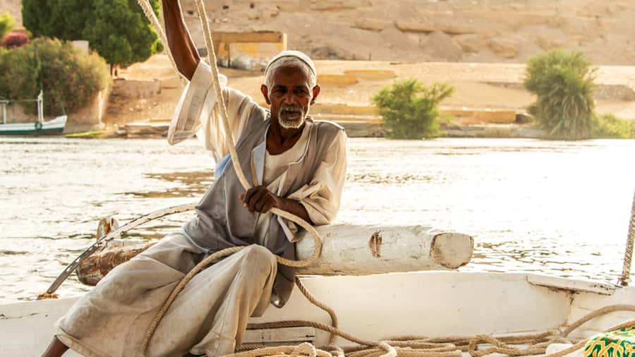 Aswan Private Felucca Ride: Sail Around Elephantine Island. - Felucca or motorboat?