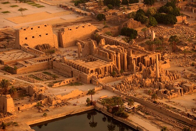 Balloon, East Bank, West Bank, and Valley of the Queens in Luxor - Luxor Temple after the long day