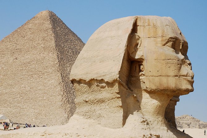 Best top rated Giza Pyramids and Sphinx Half Day Tour From Cairo - The Great Sphinx brings mystery and scale