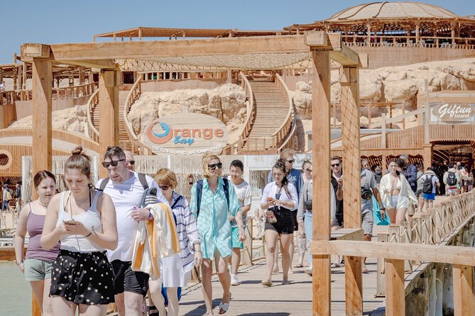 Boat Trip Orange Bay Island with 2 Snorkeling Stops in Hurghada - Pickup at 8 AM, sailing at about 9 AM