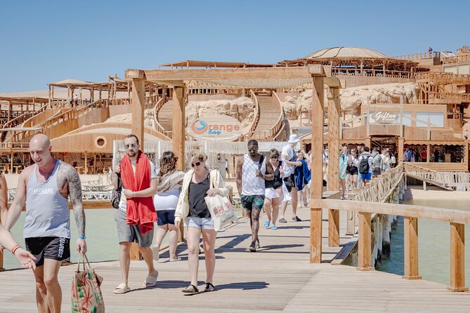 Boat Trip Orange Bay Island with 2 Snorkeling Stops in Hurghada - The natural setting has a real environmental drawback