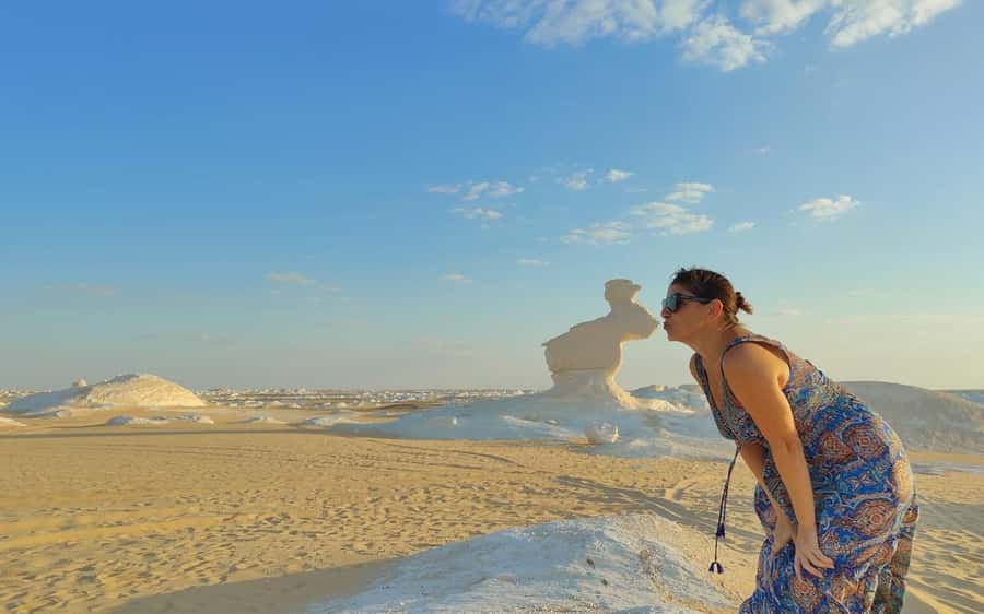 Cairo: 2-Day Bahariya & White Desert Private Camp Adventure - New White Desert is the visual high point