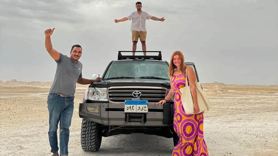 Cairo: 2-Day Bahariya & White Desert Private Camp Adventure - Black Desert gives the day its first strong contrast