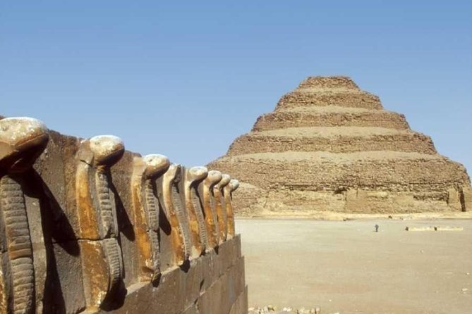 Cairo & Alexandria Tour - 05 days 04 nights - Day one, from Saqqara’s Step Pyramid to Giza after dark