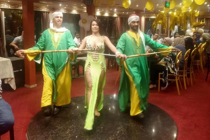 Cairo Dinner Cruise in Nile River With Belly Dancer & Tanora show - Private pickup from Giza or central Cairo