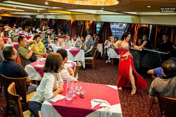 Cairo: Dinner Cruise on the Nile River with Entertainment - Cairo by night from the Nile