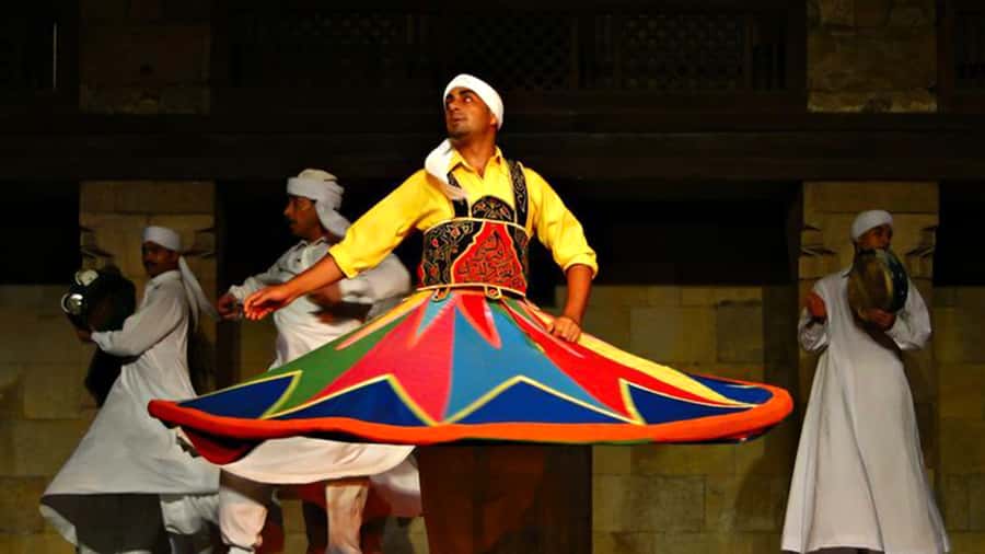 Cairo: Egyptian Heritage Tanoura Dancing Troupe Show - Outdoor seating, winter changes, and comfort