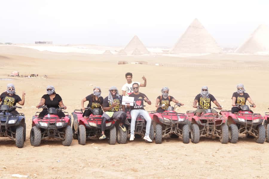 Cairo: Giza Pyramids Tour with Quad Bike Safari & Camel Ride - One hour on a camel with pyramid views