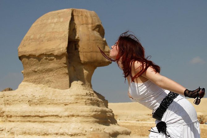 Cairo Over day Pyramids Sphinx and Museum With Lunch - Hurghada - The Great Sphinx in a short half-hour visit