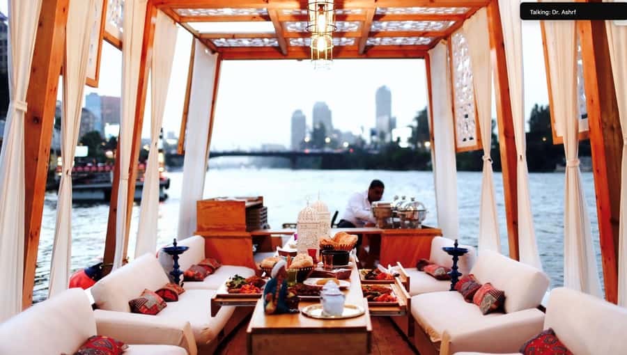 Cairo: Private Felucca Ride with Dinner and Drinks - The 110-minute Nile route