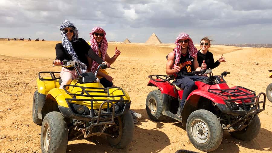 Cairo: Private Quad Bike Desert Tour with Pyramids & Sunset - Pickup from Cairo or Giza