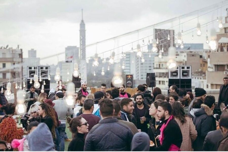 Cairo: Pub Crawl and Speakeasy Bar Tour with 2 Free Drinks - Stop three: a rooftop above Cairo’s first hotel
