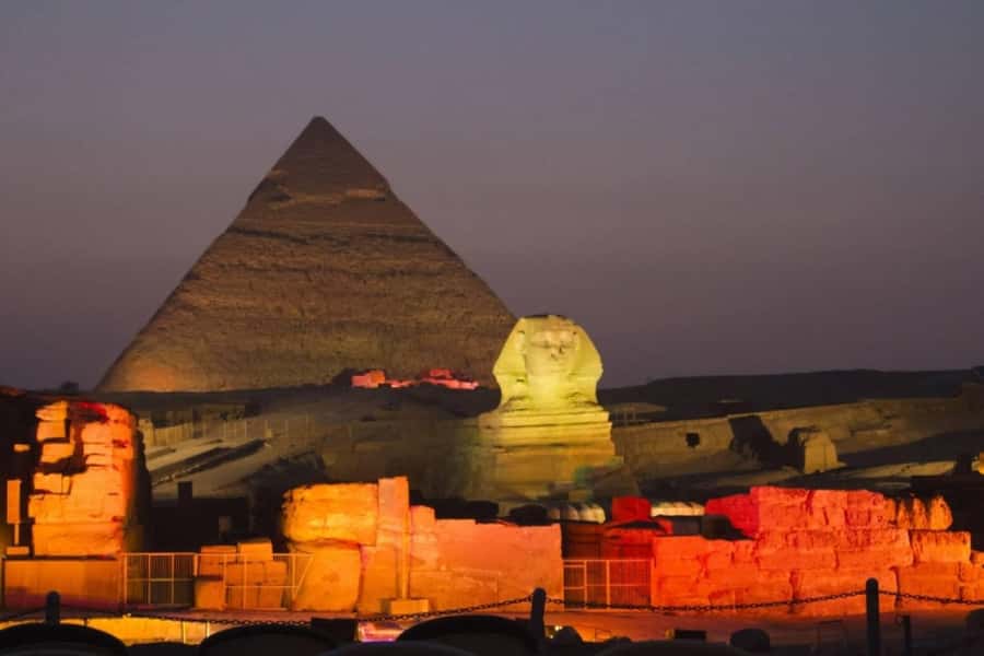 Cairo: Pyramids of Giza Sound & Light Show with City Tour - Key points to know before booking