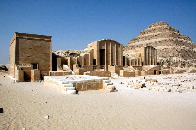 Day Tour to Giza Pyramids, Sphinx, Sakkara Pyramids and Dahshur Pyramids - Giza’s three pyramids and the best wide view