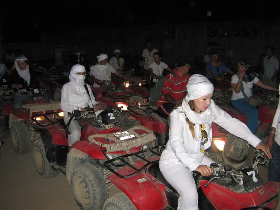 Desert Sunset Quad Bike ATV for 50Km, Oriental Show, Dinner, - Sunset from the mountain valley