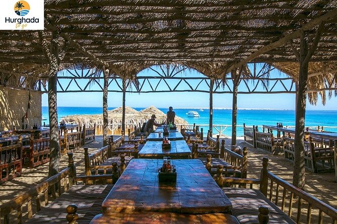 Escape to Mahmya Island Full Day 2 Snorkeling, Lunch on the beach - White sand, thatched shades, and free time