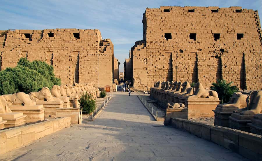 From Cairo: Luxor & Hot Air Balloon Private Trip by Plane - Karnak Temple and Luxor Temple after dark