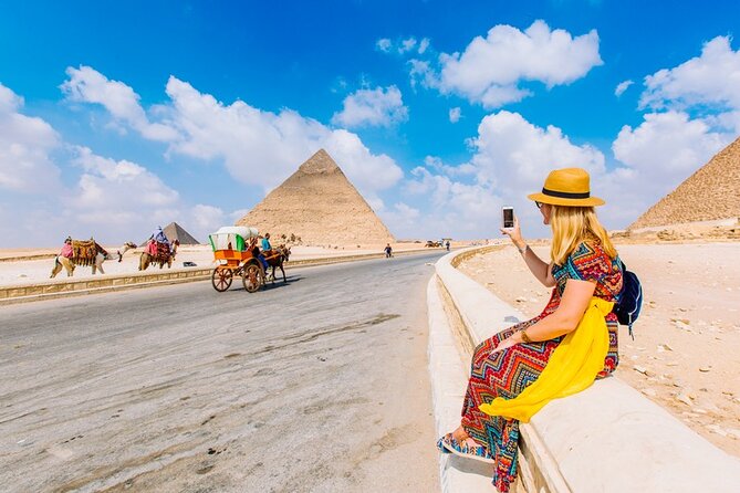From Cairo: Private Crowd Free Half Day Pyramids Adventure - Standing beneath Khufu, Khafre, and Menkaure