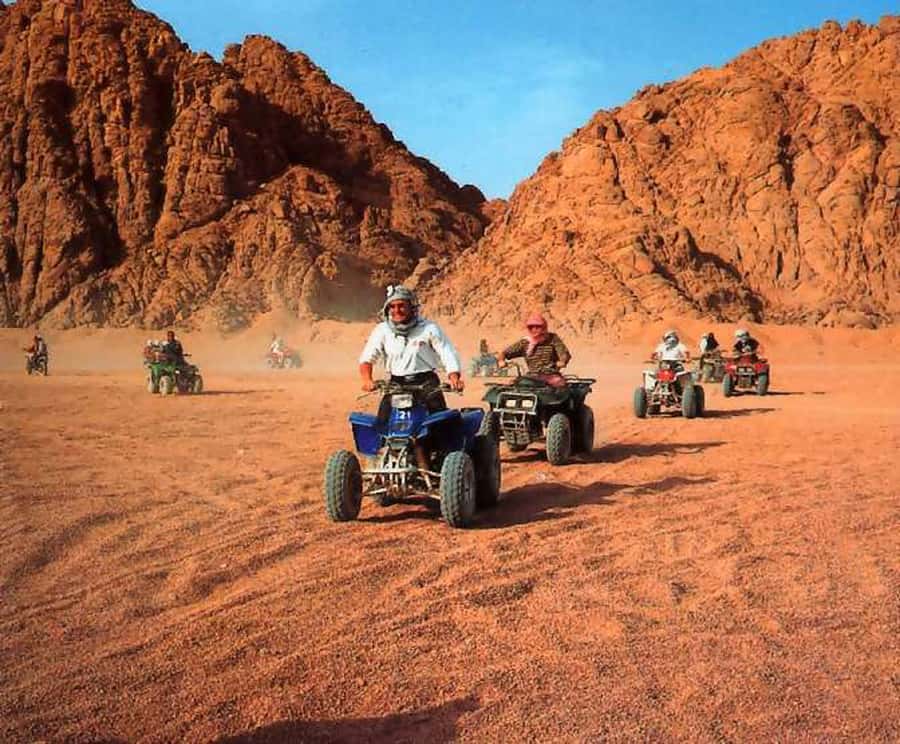 From Hurghada: El Gouna Quad and MX Bike Safari Tour - Fossil shells, coral, and the ancient seabed