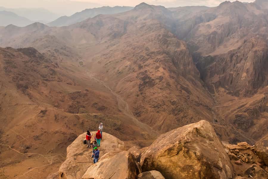 From Sharm: Mount Moses Trekking, Sunrise & Monastery Visit - The descent and the morning meal