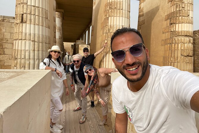 Full-Day Tour at Pyramids of Giza, Saqqara, and Memphis - Giza: three pyramids and the Sphinx