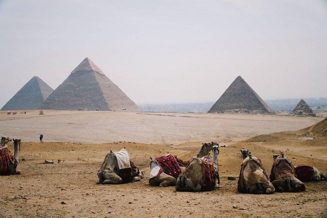 Full Day Tour to Pyramids of Giza, Saqqara Step Pyramids & Sound and Light Show - Giza’s three pyramids and the scale of Cheops