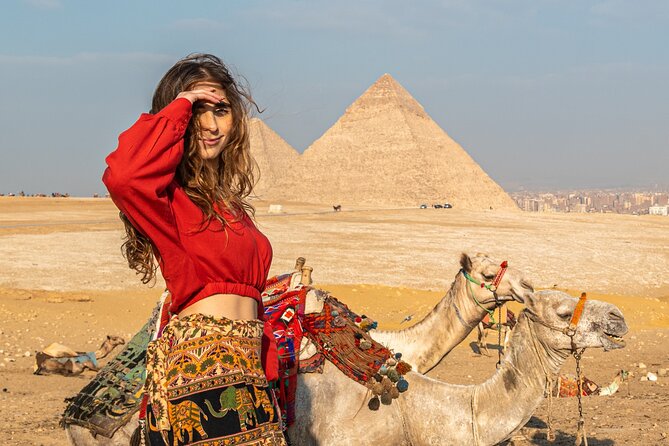 Giza Pyramids and Sphinx with Camel ride & Mummification Temple - Meeting Khufu, the Great Pyramid