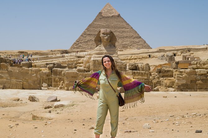 Giza Pyramids and Sphinx with Camel ride & Mummification Temple - The panoramic point for the classic pyramid photograph