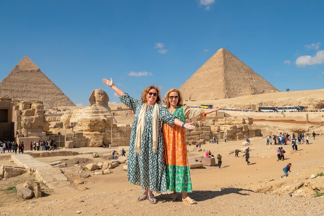 Giza Pyramids and Sphinx with Camel ride & Mummification Temple - Khafre’s Pyramid and the surviving cap of stone