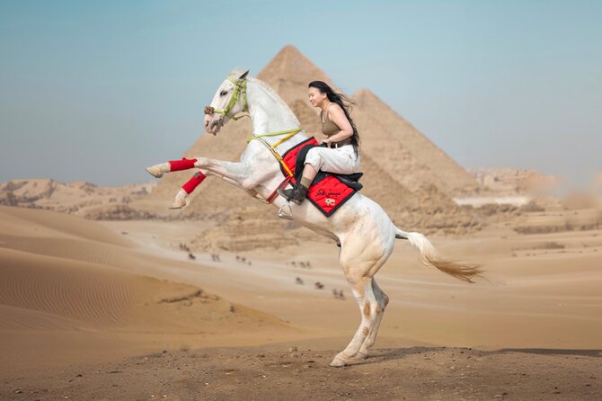 Giza Pyramids Photoshoot with Jumping Horse, Camel and Sphinx - Is the $100 price good value?