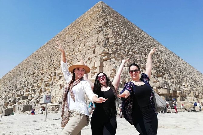 Giza Pyramids, Ride a Camel, Sphinx, Egyptian Museum& Bazaar, Lunch is included. - How the eight-hour schedule feels
