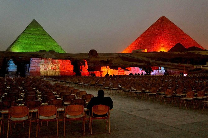 Giza Pyramids Sound & Light Show At Night - The 6 pm hotel pickup and ride to Giza