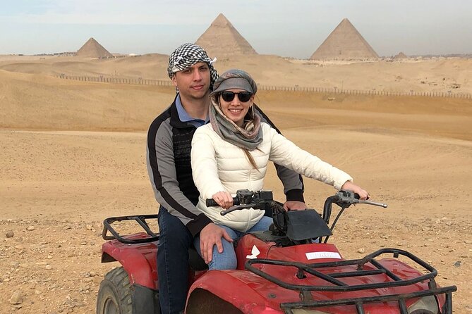 Giza pyramids, Sphinx, ATV bike, Lunch,Camel ride, Dinner cruise& shopping tour - The Great Pyramid of Khufu: the essential first look