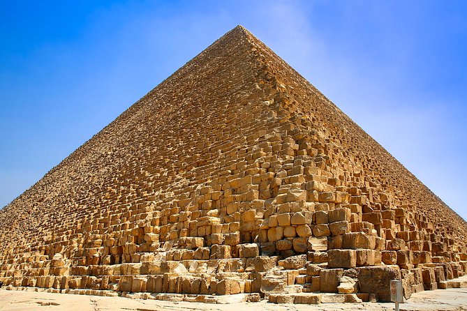 Giza Pyramids, Sphinx, Sakkara Pyramid with Camel ride & Shopping - Memphis and the Nile stop