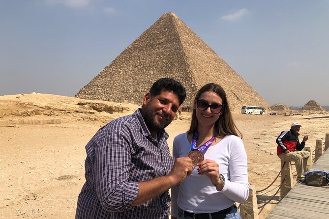 Giza Pyramids & sphinx ,Saqqara(step pyramids,Dahshour (red and bent pyramids) - Private transport, lunch, and the camel ride