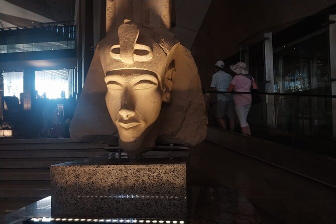 Grand Egyptian Museum, Grand staircase, New Galleries, and lunch. - A simple Egyptian lunch after the exhibits