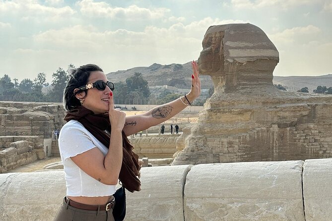 Guided Tour to Giza Pyramids ,Sphinx, Camel & inside the pyramids - The Great Sphinx and its unanswered questions