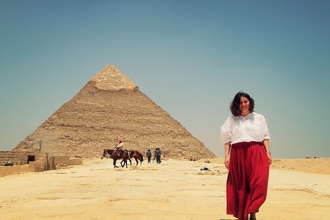 Half day at the pyramids and the Sphinx - A camel ride around the pyramids