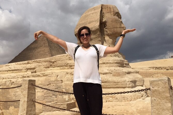 Half day Guided tour to Giza pyramids Sphinx with 1 Hour Camel ride - Khafre’s pyramid and the surviving cap of stone
