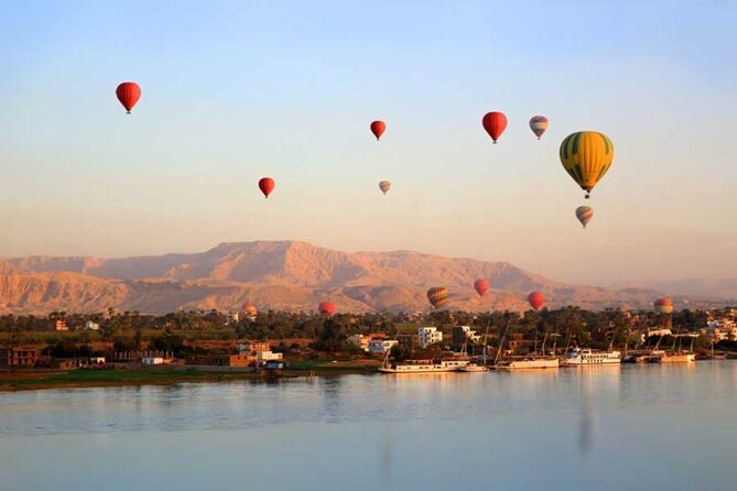 Hot Air Balloon in Luxor - Preparing for lift-off at the West Bank launch area