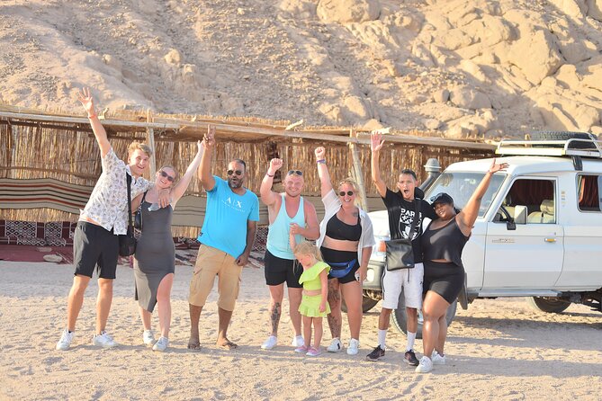 Hurghada: 4x4 Jeep Safari, Starwatching, Camel Ride & Dinner - Sunset from the small mountain